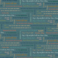 Created with Love It Is Written Ocean Cotton Fabric