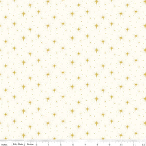 Come Let Us Adore Him Stars Cloud Cotton Fabric