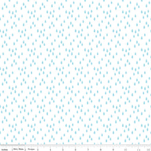 Two By Two Rainy Day White Cotton Fabric
