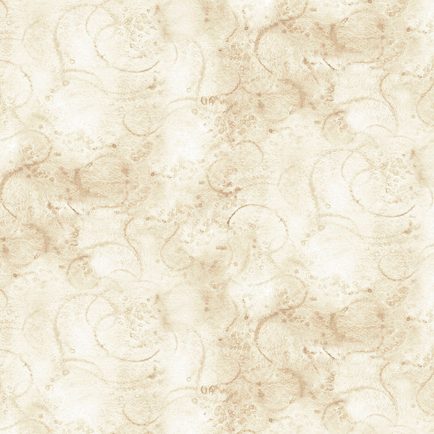 Painter's Swirl Parchment Blender Cotton Fabric