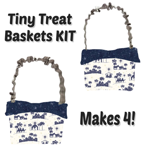 Come Let Us Adore Him Tiny Treat Baskets KIT