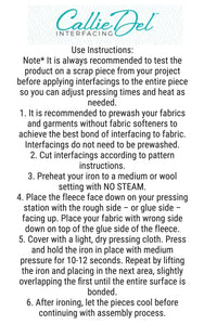 Callie Del Fusible Fleece