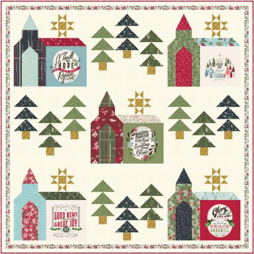 Christmas Chapel Quilt Pattern Heavenly Fabric Shop