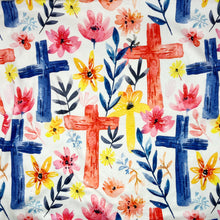 Colorful Crosses Premium Silky Anti-Pill Fleece Fabric