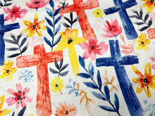 Colorful Crosses NO-SEW Premium Fleece Blanket KIT