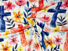 Colorful Crosses NO-SEW Premium Fleece Blanket KIT