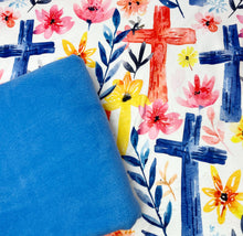 Colorful Crosses NO-SEW Premium Fleece Blanket KIT