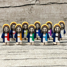 Colorful Jesus Soft Touch Mini Figurine 10pc Set
