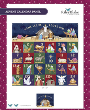 Come Let Us Adore Him Advent Calendar Cotton Fabric Panel