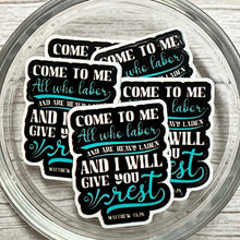 I Will Give You Rest Matthew 11:28 Planar Resin Flatback