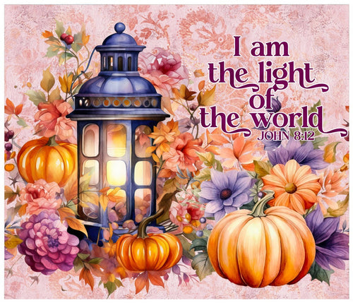 I Am The Light of the World John 8:12 Cotton Fat Quarter Panel