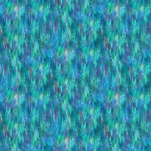 Risen Stained Glass Texture Turquoise Cotton Fabric