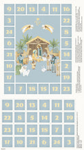 The Nativity Advent Calendar Cotton Fabric Panel