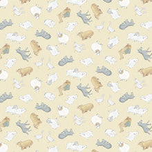 The Nativity Animal Toss Cream Cotton Fabric
