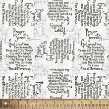 Prayer of Serenity Cotton Fabric
