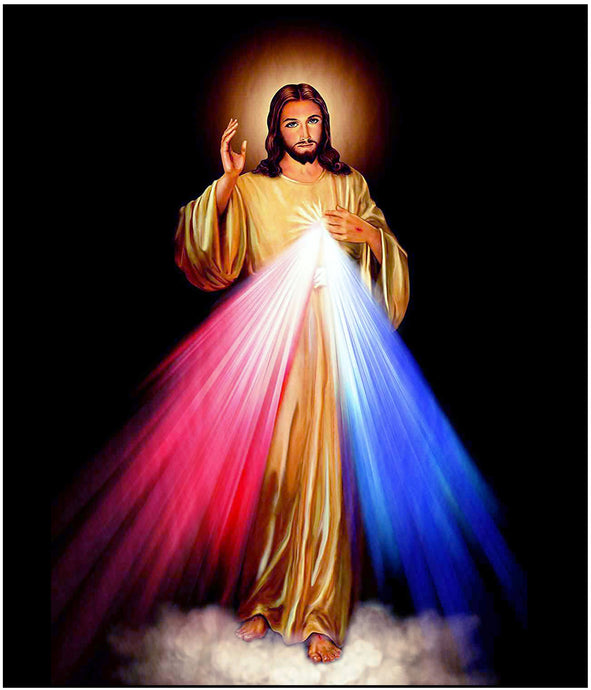 Divine Mercy Jesus Cotton Fat Quarter Panel