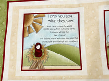 Little Readers Do You See What I See Nativity Story Soft Book Cotton Fabric Panel