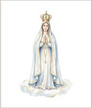 Our Lady of Fatima Cotton Fabric Panel & Charm Squares Set