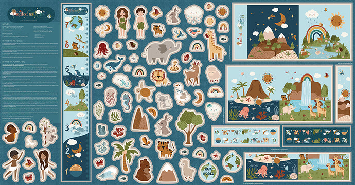 Created With Love Felt Fabric Panel