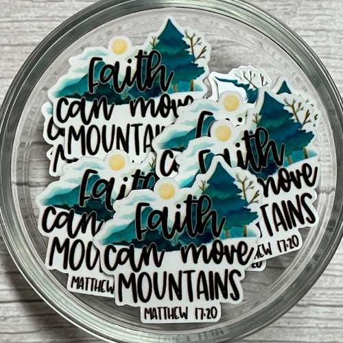 Faith Can Move Mountains Matthew 17:20 Planar Resin Flatback