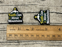 Faith Can Move Mountains Silicone Focal Bead