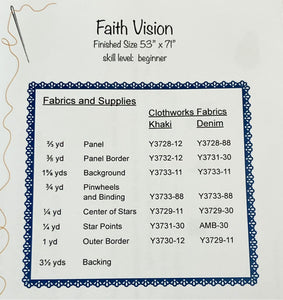 Faith Vision Quilt Pattern