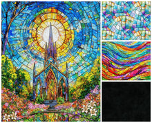 Faith Stained Glass Church Panel Pop Quilt KIT