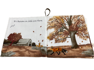 Hello Autumn Soft Book Cotton Fabric Panel