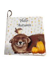 Hello Autumn Soft Book Cotton Fabric Panel