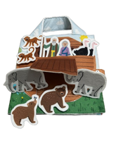 Two By Two Noah's Ark Play Set Felt Fabric Panel