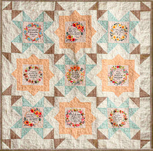 Bible Verse Wreaths Fussy Cut CRIB Quilt KIT Marmalade or Pink