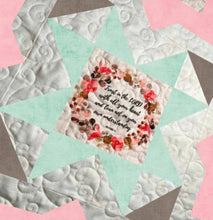 Bible Verse Wreaths Fussy Cut THROW Quilt KIT Marmalade or Pink