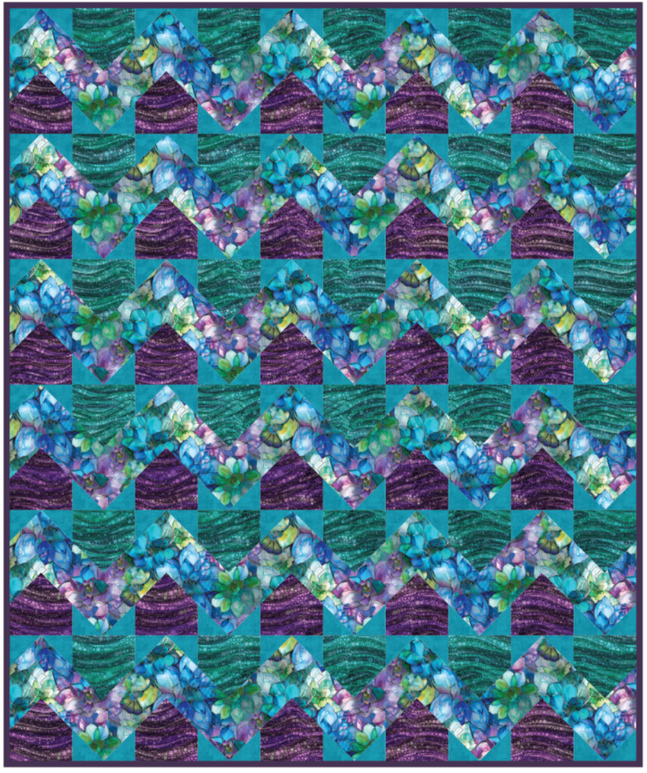 DIGITAL Chevron Quilt PDF Pattern