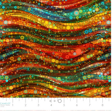 Gigi In The Garden Abstract Circles Multi Cotton Fabric