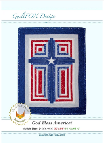 God Bless America Quilt Pattern Multi Sizes