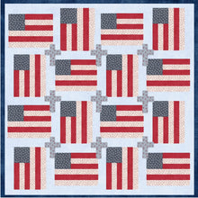 God and Country Cross Throw Quilt KIT