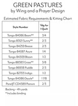 Green Pastures Quilt Pattern