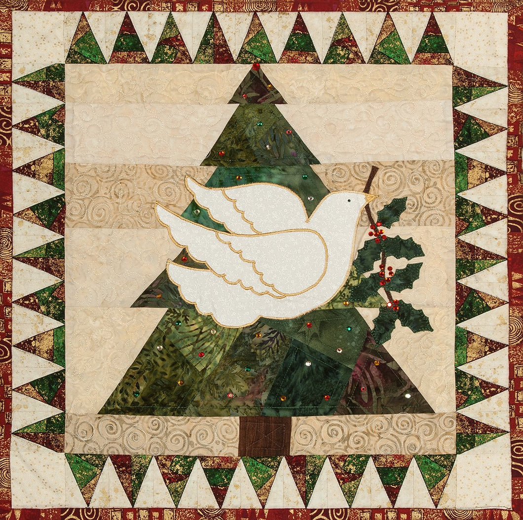 Happy Holly Days Wall Hanging Quilt Pattern