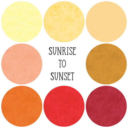 Sunrise To Sunset Blenders Cotton Fat Quarter Bundle