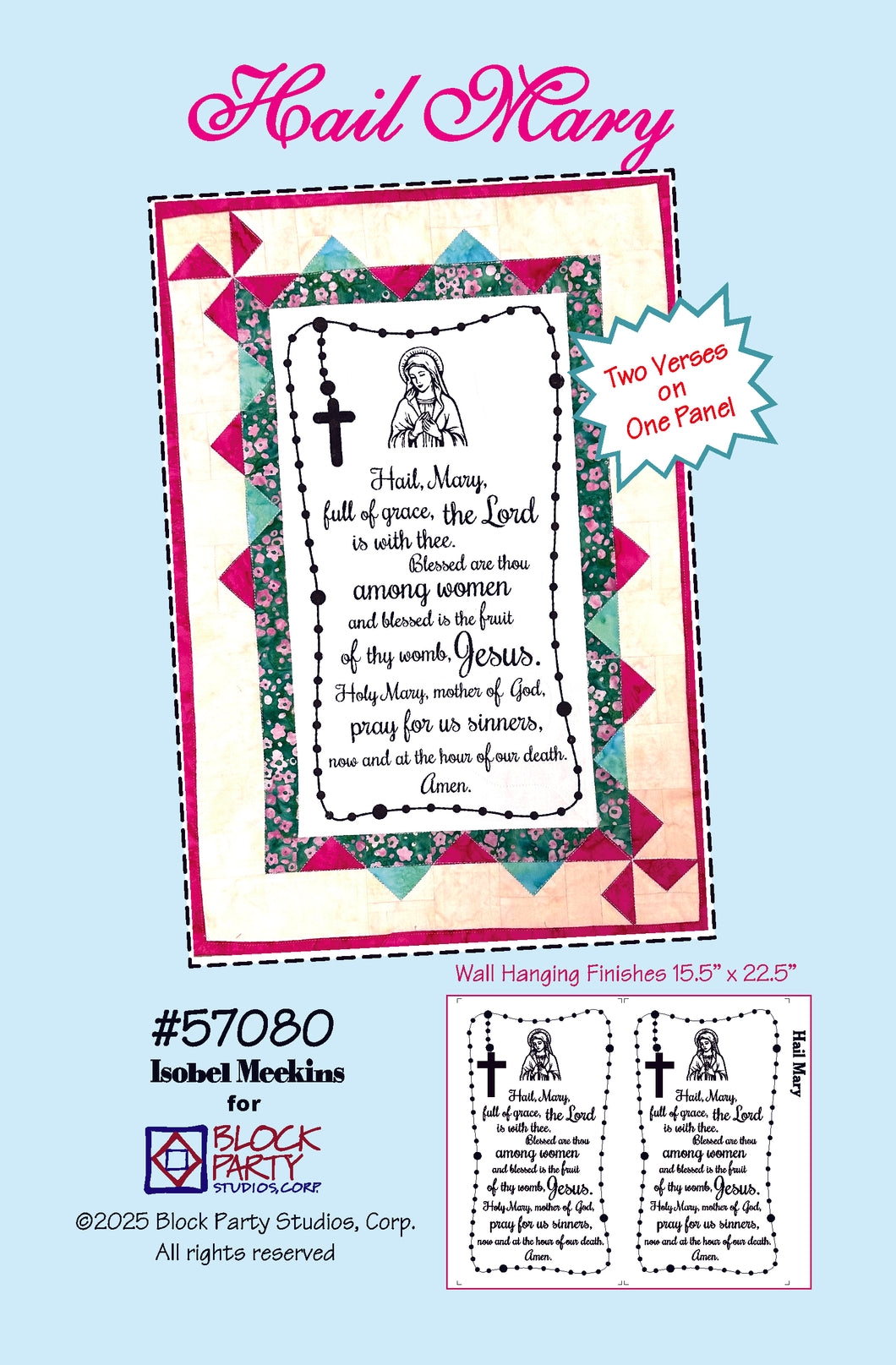 Hail Mary Quilt Pattern & Fabric Panel Kit