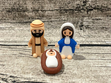 Holy Family Nativity Soft Touch Mini Figurine Set