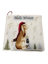 Hello Winter Soft Book Cotton Fabric Panel
