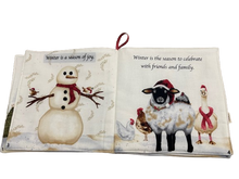Hello Winter Soft Book Cotton Fabric Panel
