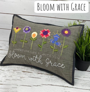 Bloom With Grace Wool Pillow or Wall Hanging KIT