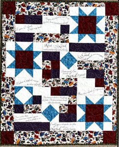 Comfort of Psalms Quilt Pattern & Fabric Panel Kit