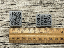 Jesus Is The Only King Silicone Focal Bead