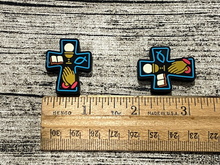 Symbols Cross Silicone Focal Bead