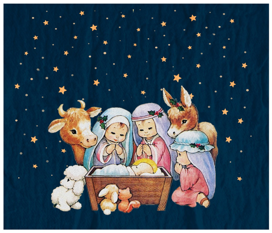 Precious Nativity Cotton Fat Quarter Panel