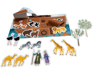 Two By Two Noah's Ark Play Set Felt Fabric Panel