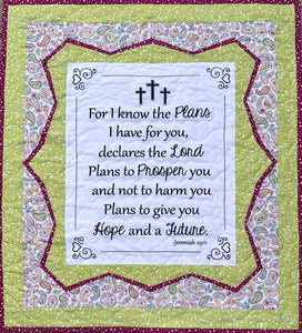 Jeremiah 29:11 Fabric Panel